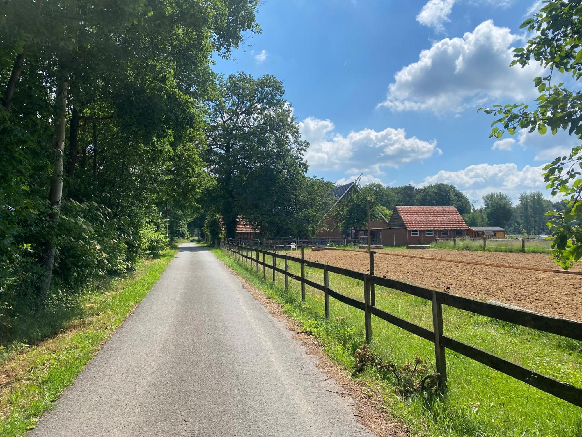 Wunderschoene Ferienwohnung Mit Balkon Auf Dem Bauernhof Greven Buitenkant foto
