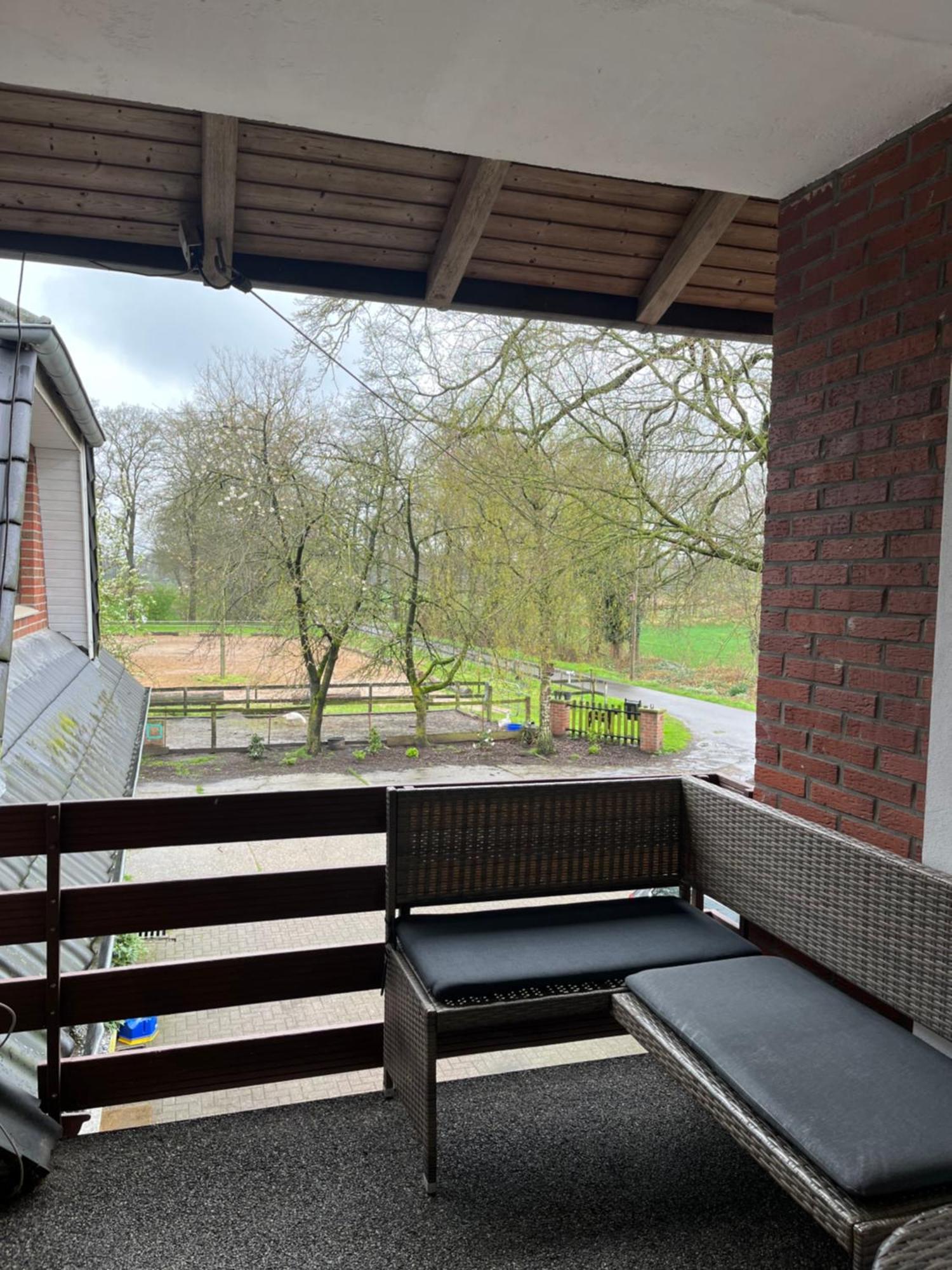 Wunderschoene Ferienwohnung Mit Balkon Auf Dem Bauernhof Greven Buitenkant foto